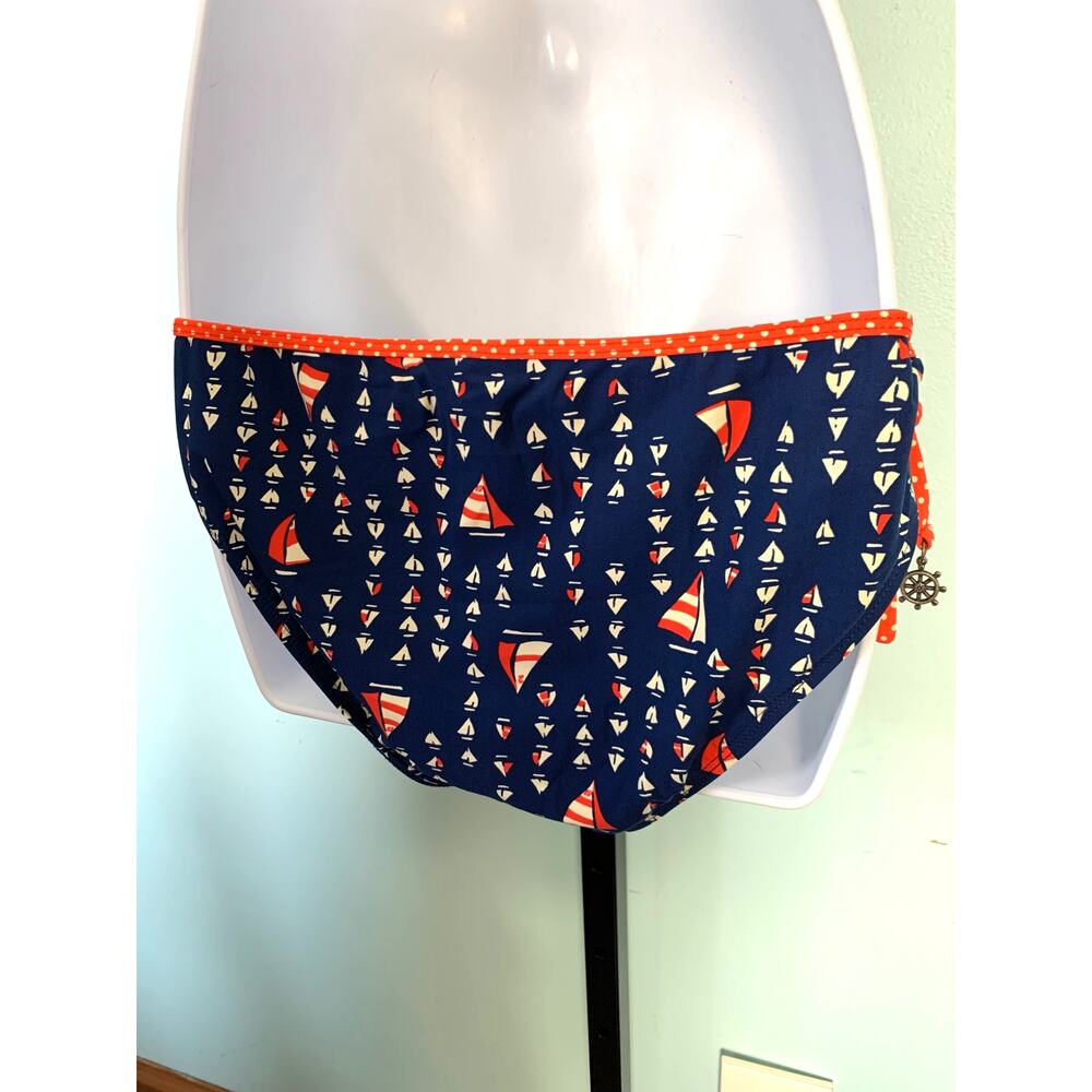 Sperry Top-Sider Nautical Sailboat Print Bikini Large - Picture 6 of 9